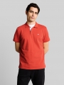 Tom Tailor Piqué Poloshirt mit Logo-Stickerei - Chili Orange Tom Tailor Piqué Poloshirt mit Logo-Stickerei - Chili Orange