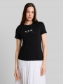 Tom Tailor T-Shirt mit Stickerei - Deep Black Tom Tailor T-Shirt mit Stickerei - Deep Black