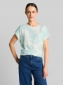 Tom Tailor T-Shirt im Material-Mix - Big Mint Ginkgo Tom Tailor T-Shirt im Material-Mix - Big Mint Ginkgo