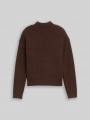 Tom Tailor Strickpullover mit Stehkragen - Soft Chocolate Brown