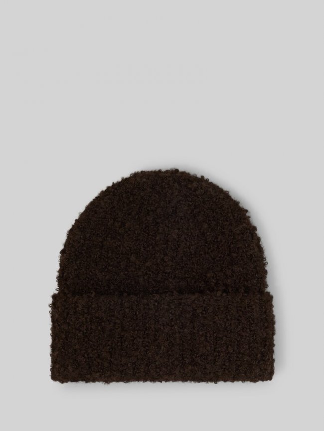 Tom Tailor Bouclé Beanie Mütze - Java Dark Brown Tom Tailor Bouclé Beanie Mütze - Java Dark Brown