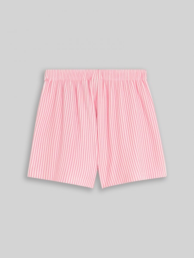 Tom Tailor Shorts mit Streifenmuster - Vertical Pink White Stripe Tom Tailor Shorts mit Streifenmuster - Vertical Pink White Stripe