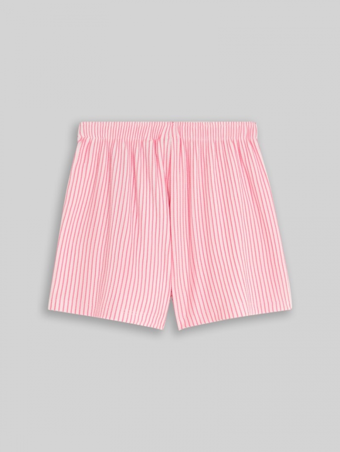 Tom Tailor Shorts mit Streifenmuster - Vertical Pink White Stripe Tom Tailor Shorts mit Streifenmuster - Vertical Pink White Stripe