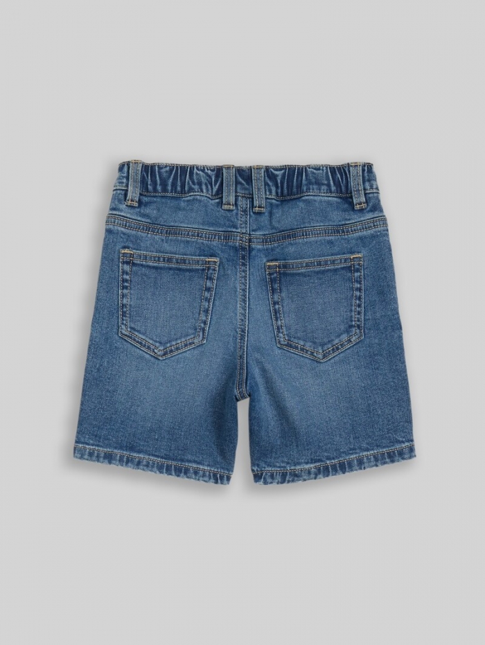Tom Tailor Jeans Shorts mit Stretch - Used Mid Stone Blue Denim Tom Tailor Jeans Shorts mit Stretch - Used Mid Stone Blue Denim