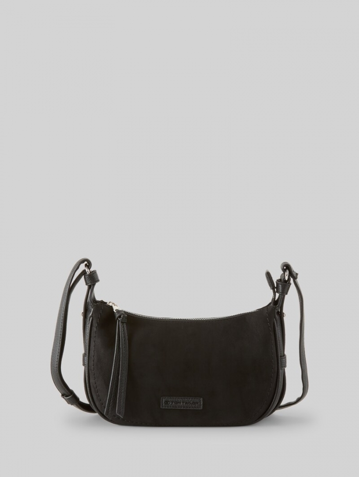 Tom Tailor TTLYSA S Umhängetasche in Velourleder-Optik - Schwarz / Black