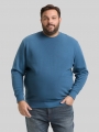 Tom Tailor Plus Size - Basic Sweatshirt in Unifarben - Real Teal Blue