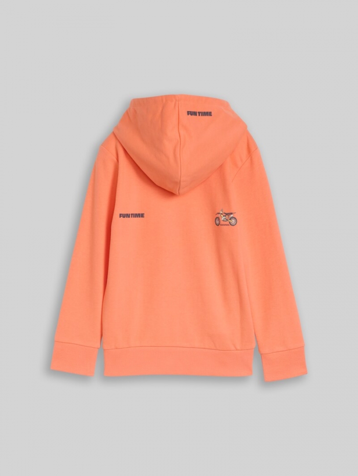 Tom Tailor Hoodie Sweatshirt mit Rückenprint - Bright Coral Tom Tailor Hoodie Sweatshirt mit Rückenprint - Bright Coral