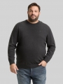 Tom Tailor Plus Size - Strickpullover mit Logo Stickerei - Black Grey Melange Tom Tailor Plus Size - Strickpullover mit Logo Stickerei - Black Grey Melange