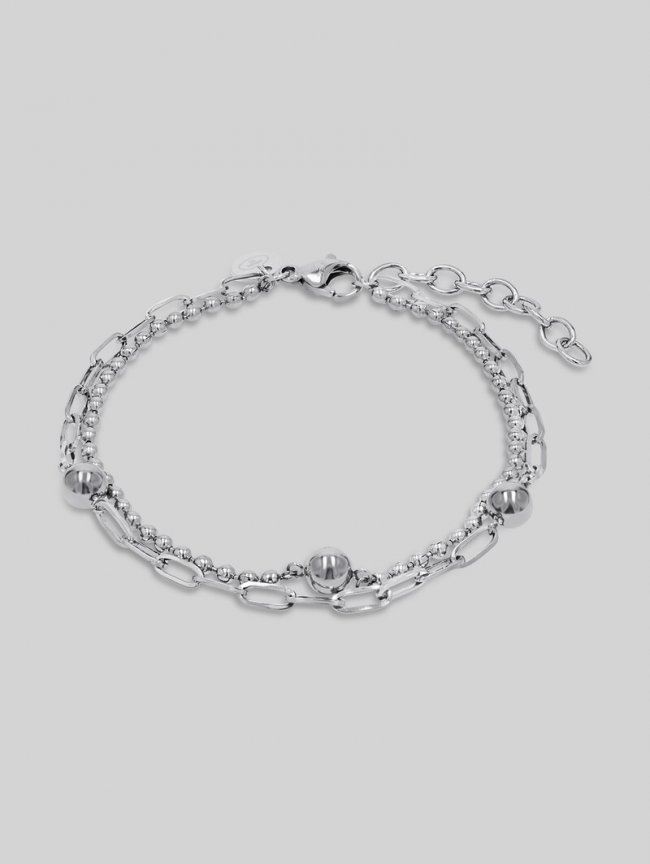 Tom Tailor Gliederarmkette aus Edelstahl silber - Silver Tom Tailor Gliederarmkette aus Edelstahl silber - Silver