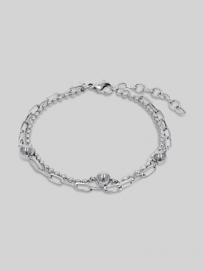 Tom Tailor Gliederarmkette aus Edelstahl silber - Silver Tom Tailor Gliederarmkette aus Edelstahl silber - Silver