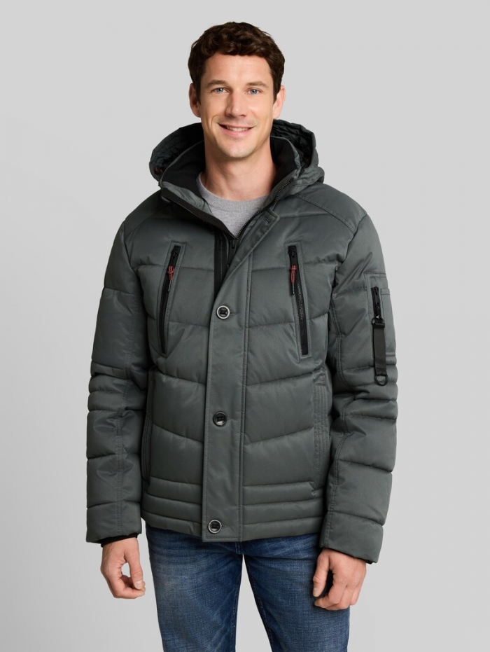 Tom Tailor Puffer-Jacke mit abnehmbarer Kapuze - Darkest Olive Tom Tailor Puffer-Jacke mit abnehmbarer Kapuze - Darkest Olive