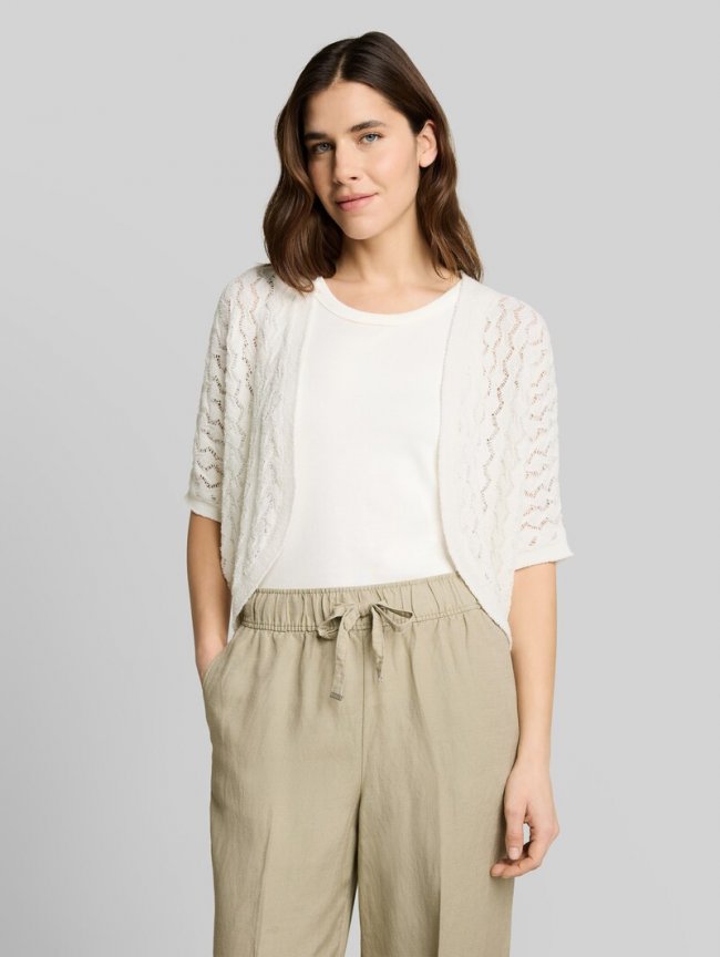 Tom Tailor Oversize Bolero Cardigan - Whisper White Tom Tailor Oversize Bolero Cardigan - Whisper White