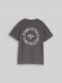 Tom Tailor Oversize T-Shirt mit Print - Dark Urban Grey