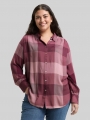 Tom Tailor Plus Size - Hemdbluse mit Karomuster - Berry Rose Check Tom Tailor Plus Size - Hemdbluse mit Karomuster - Berry Rose Check