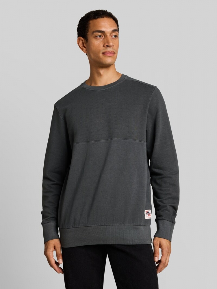 Tom Tailor Sweatshirt im Used-Look - Tarmac Grey Tom Tailor Sweatshirt im Used-Look - Tarmac Grey