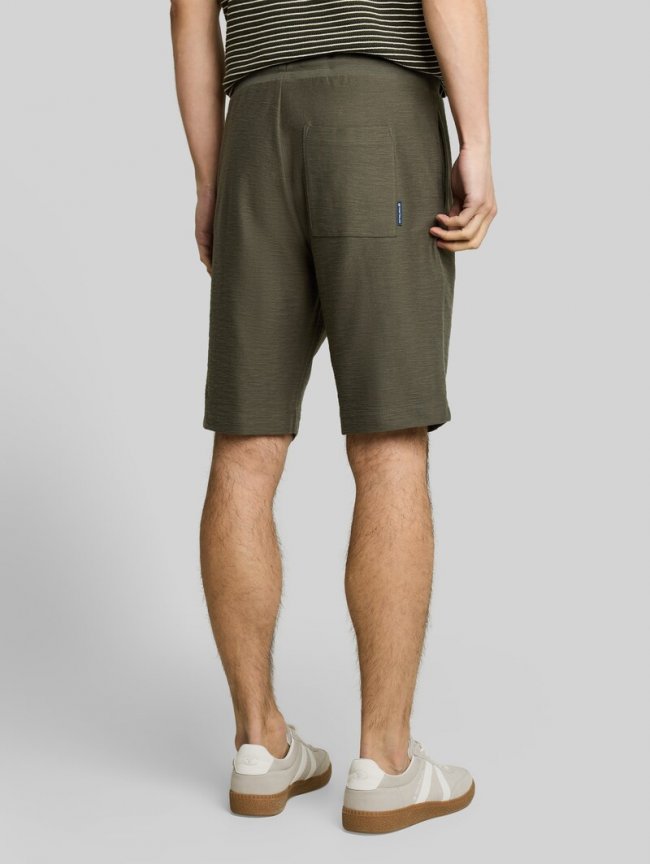 Tom Tailor Regular Fit Shorts mit Kordelzug - Deep Leaf Green Tom Tailor Regular Fit Shorts mit Kordelzug - Deep Leaf Green