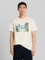 Tom Tailor T-Shirt mit Fotoprint - Gardenia White Tom Tailor T-Shirt mit Fotoprint - Gardenia White