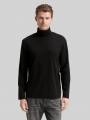 Tom Tailor Basic Rollkragenshirt - Black