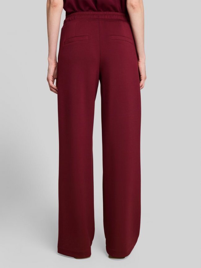 Tom Tailor Wide Leg Scuba Hose - Preppy Plum Tom Tailor Wide Leg Scuba Hose - Preppy Plum