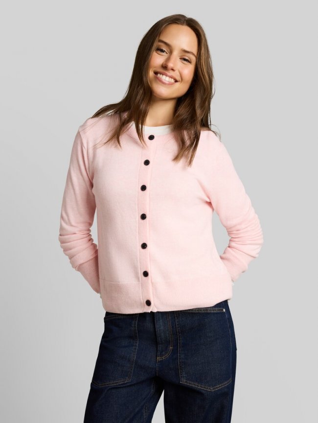 Tom Tailor Cardigan mit Kaschmir-Anteil - Light Pastel Pink Melange Tom Tailor Cardigan mit Kaschmir-Anteil - Light Pastel Pink Melange