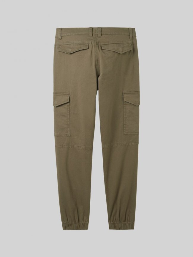 Tom Tailor Cargo Hose mit aufgesetzten Taschen - Dusty Olive Green Tom Tailor Cargo Hose mit aufgesetzten Taschen - Dusty Olive Green