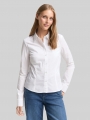 Tom Tailor Fitted Hemdbluse aus Baumwolle - White Tom Tailor Fitted Hemdbluse aus Baumwolle - White