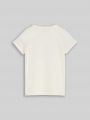 Tom Tailor T-Shirt mit Print - Wool White Tom Tailor T-Shirt mit Print - Wool White