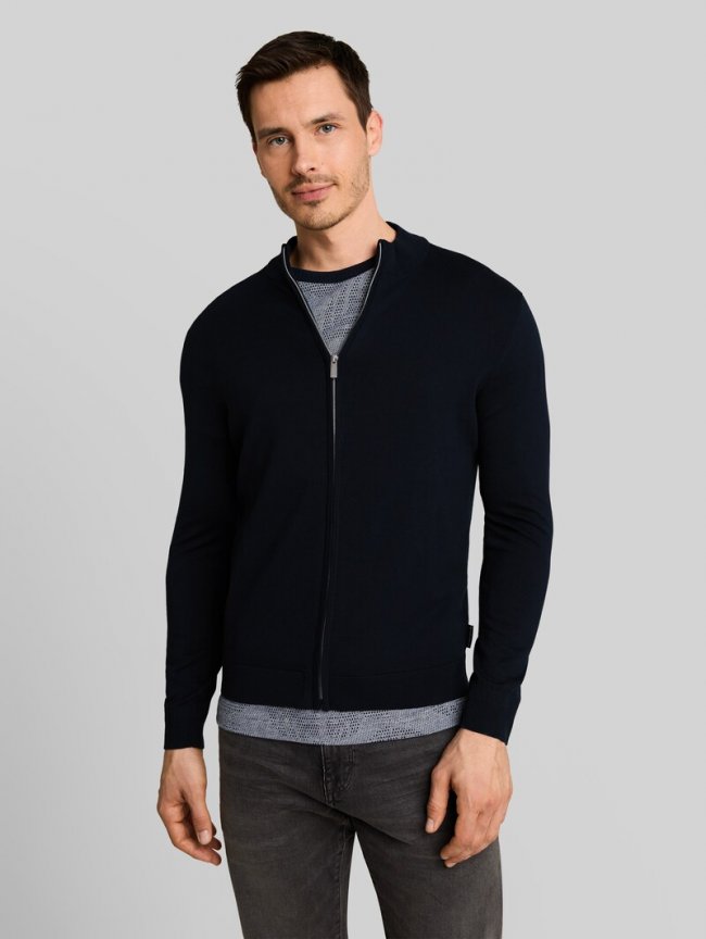 Tom Tailor Strickjacke mit Seidenanteil - Sky Captain Blue Tom Tailor Strickjacke mit Seidenanteil - Sky Captain Blue