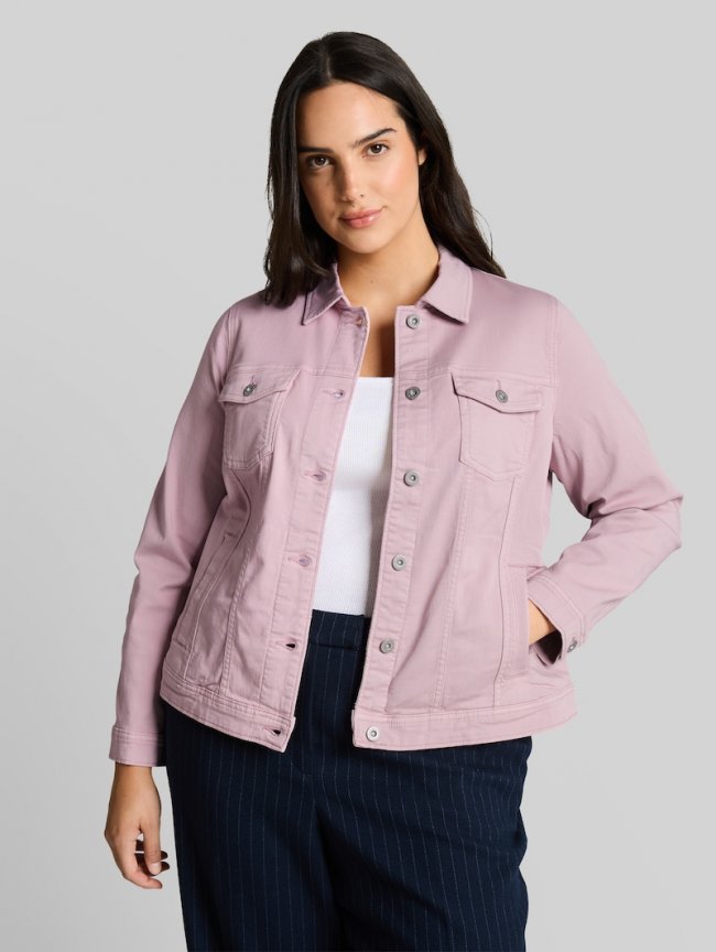 Tom Tailor Plus Size - Jeansjacke mit Eingriffstaschen - Light Elderberry Tom Tailor Plus Size - Jeansjacke mit Eingriffstaschen - Light Elderberry