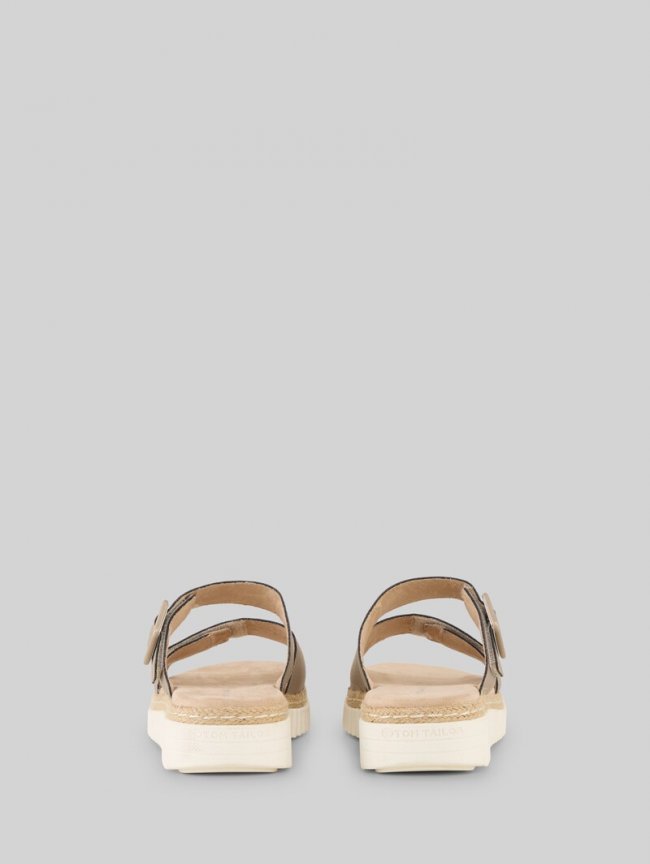 Tom Tailor Sandalen im Metallic-Look - Gold Tom Tailor Sandalen im Metallic-Look - Gold