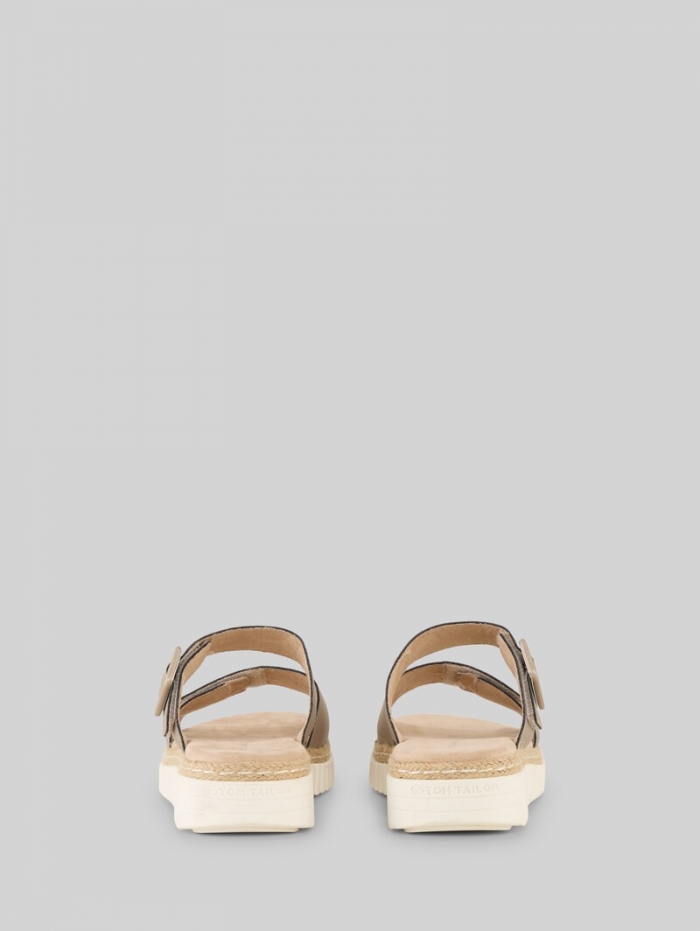 Tom Tailor Sandalen im Metallic-Look - Gold Tom Tailor Sandalen im Metallic-Look - Gold