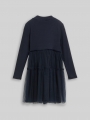 Tom Tailor Mini-Kleid mit Tüllrock - Sky Captain Blue