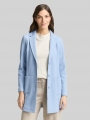 Tom Tailor Slim Fit Mantel mit aufgesetzten Taschen - Fjord Blue Melange Pique Tom Tailor Slim Fit Mantel mit aufgesetzten Taschen - Fjord Blue Melange Pique