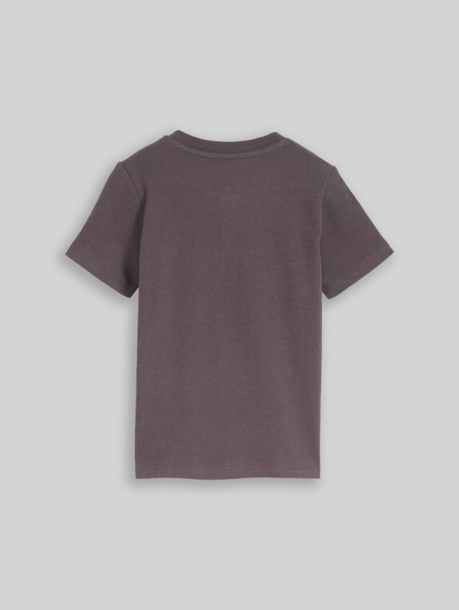 Tom Tailor Henley T-Shirt aus Baumwolle - Dark Urban Grey Tom Tailor Henley T-Shirt aus Baumwolle - Dark Urban Grey