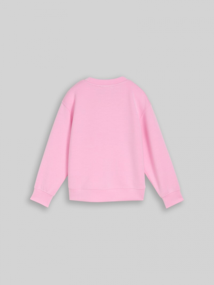Tom Tailor Cropped Scuba Sweatshirt - Lovely Pink Tom Tailor Cropped Scuba Sweatshirt - Lovely Pink