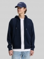 Tom Tailor Hoodie Sweatjacke mit Logo-Print - Sky Captain Blue