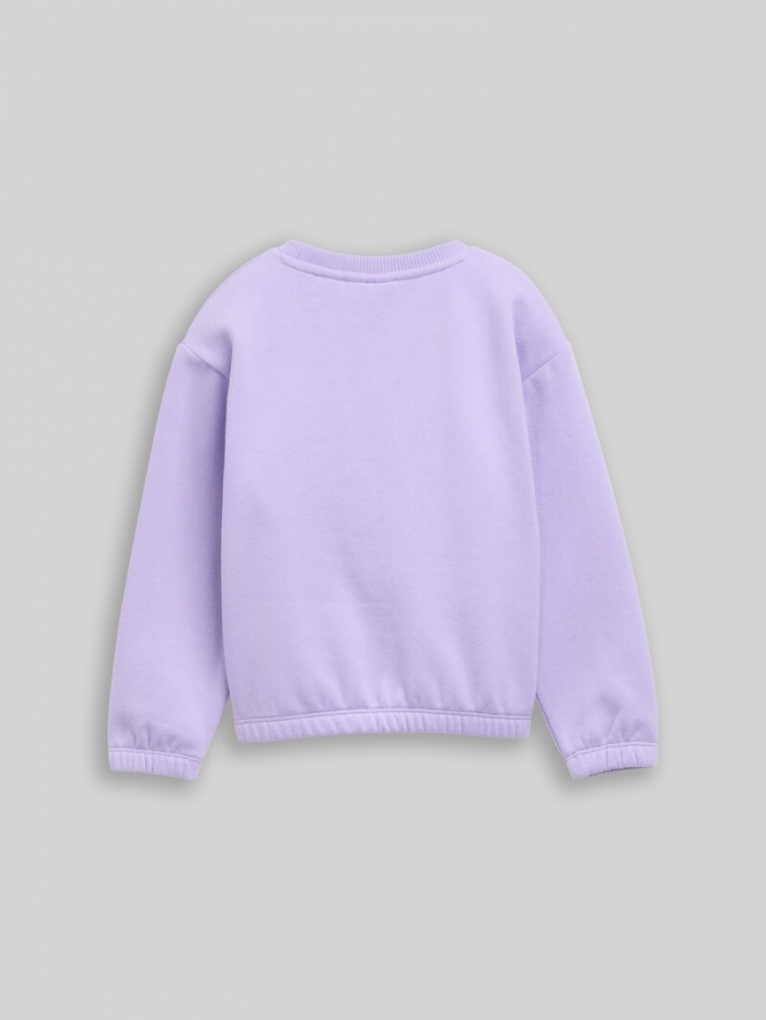 Tom Tailor Cropped Sweatshirt mit Wendepailletten - Sweet Purple Tom Tailor Cropped Sweatshirt mit Wendepailletten - Sweet Purple