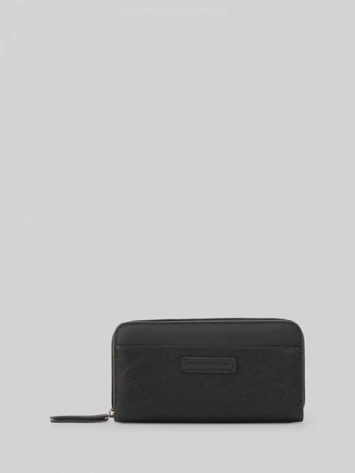 Tom Tailor TTGIA Portemonnaie mit Logo-Applikation - Schwarz / Black Tom Tailor TTGIA Portemonnaie mit Logo-Applikation - Schwarz / Black