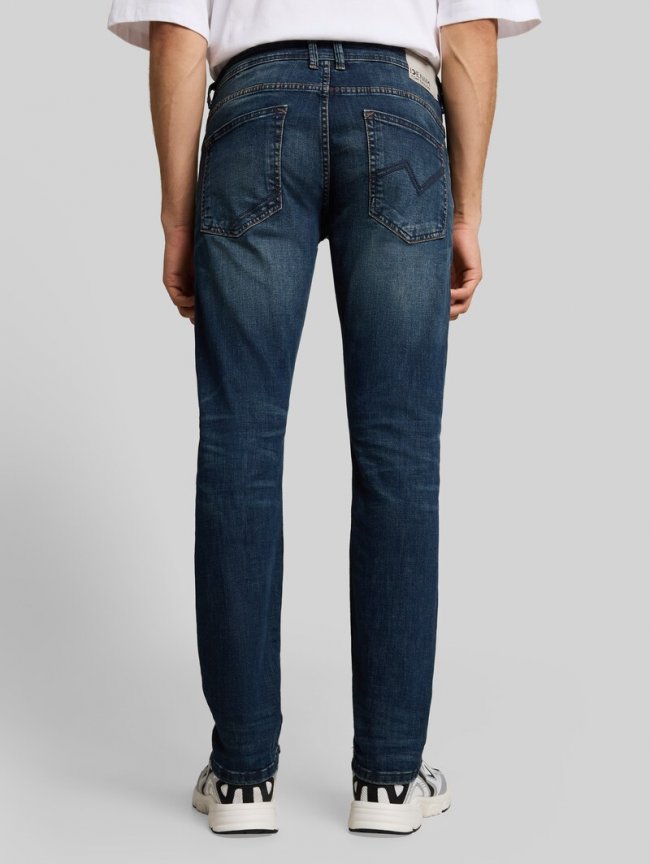 Tom Tailor TTPIERS SLIM Jeans - Dark Stone Wash Denim Tom Tailor TTPIERS SLIM Jeans - Dark Stone Wash Denim