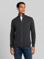 Tom Tailor Strickjacke mit Kaschmir-Anteil - Black Grey Melange Tom Tailor Strickjacke mit Kaschmir-Anteil - Black Grey Melange