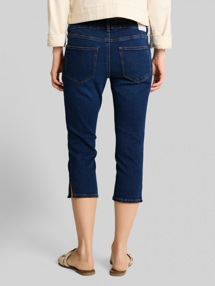 Tom Tailor TTJONA SKINNY Capri Jeans - Used Dark Stone Blue Denim Tom Tailor TTJONA SKINNY Capri Jeans - Used Dark Stone Blue Denim