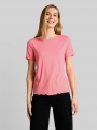Tom Tailor T-Shirt mit Rippstruktur - Soft Fuchsia Pink Tom Tailor T-Shirt mit Rippstruktur - Soft Fuchsia Pink
