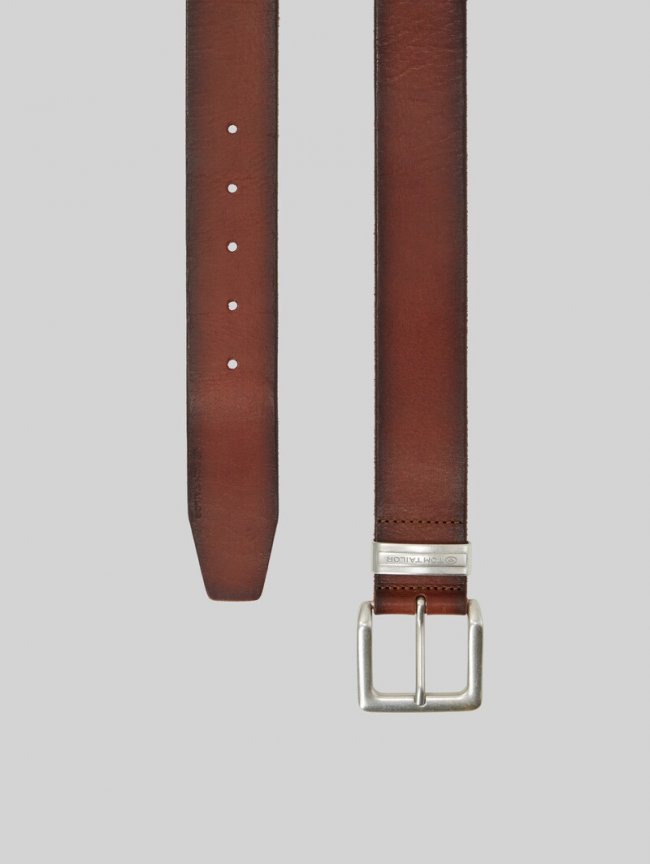 Tom Tailor TTJACOB Ledergürtel mit eckiger Dornschließe - Light Brown Tom Tailor TTJACOB Ledergürtel mit eckiger Dornschließe - Light Brown