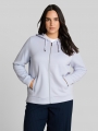 Tom Tailor Plus Size - Hoodie Sweatjacke aus Scuba - Soft Dusty Blue Tom Tailor Plus Size - Hoodie Sweatjacke aus Scuba - Soft Dusty Blue