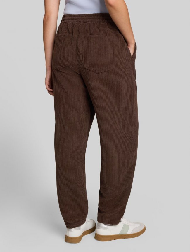 Tom Tailor Barrel Cordhose mit Kordelzug - Cool Dark Brown Tom Tailor Barrel Cordhose mit Kordelzug - Cool Dark Brown