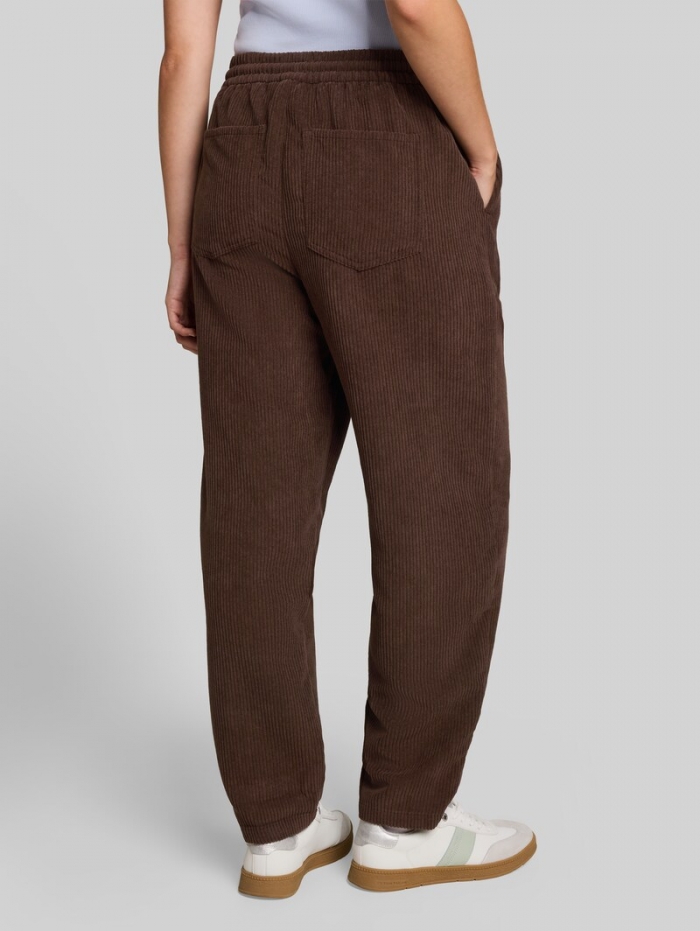 Tom Tailor Barrel Cordhose mit Kordelzug - Cool Dark Brown Tom Tailor Barrel Cordhose mit Kordelzug - Cool Dark Brown