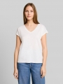 Tom Tailor T-Shirt aus Baumwolle - Off White Tom Tailor T-Shirt aus Baumwolle - Off White