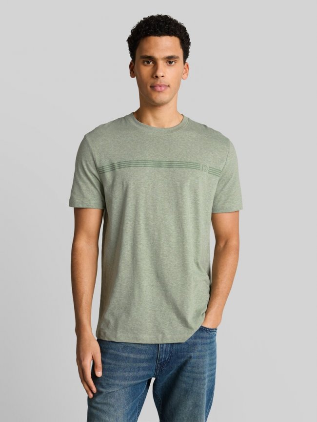 Tom Tailor T-Shirt in Melange-Optik - Frozen Light Mint Melange Tom Tailor T-Shirt in Melange-Optik - Frozen Light Mint Melange