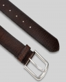Tom Tailor TTROY Ledergürtel mit abgerundeter Dornschließe - Dark Brown Uni Tom Tailor TTROY Ledergürtel mit abgerundeter Dornschließe - Dark Brown Uni