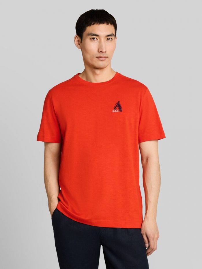 Tom Tailor T-Shirt mit Stickerei - Orange Red Tom Tailor T-Shirt mit Stickerei - Orange Red